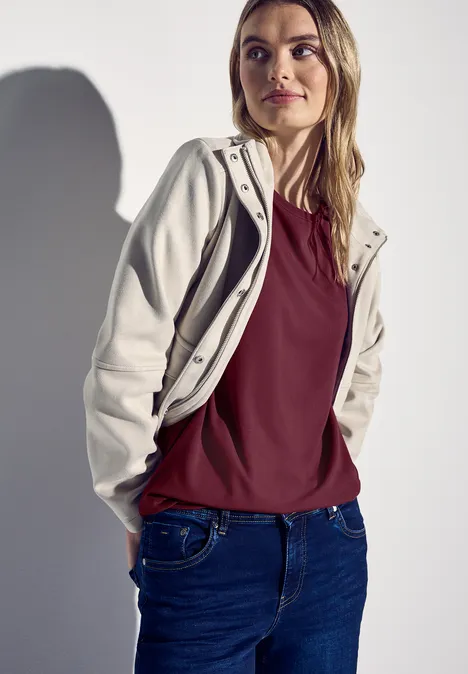 Langes Shirt dark cherry red