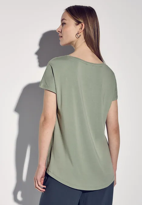 Langes Shirt dusty milky green