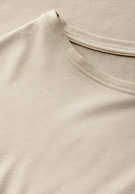 Langes Shirt cotton beige