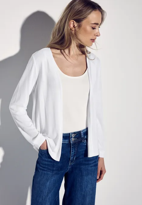 Open jas White