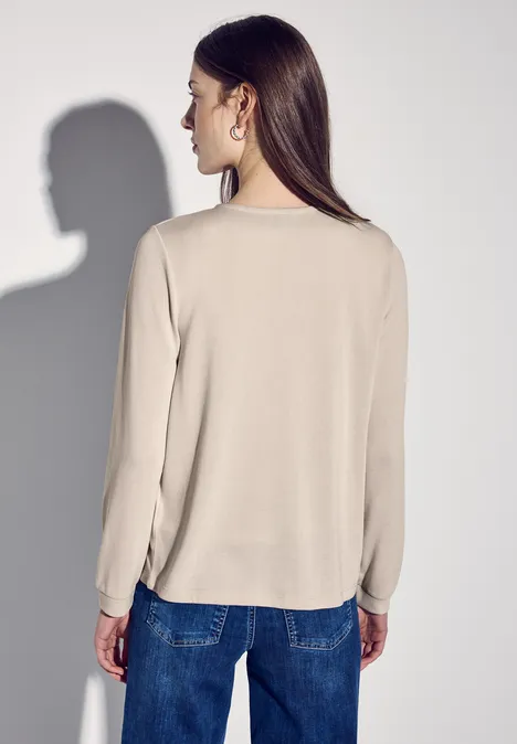 Veste ouverte smooth sand beige