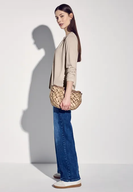 Veste ouverte smooth sand beige