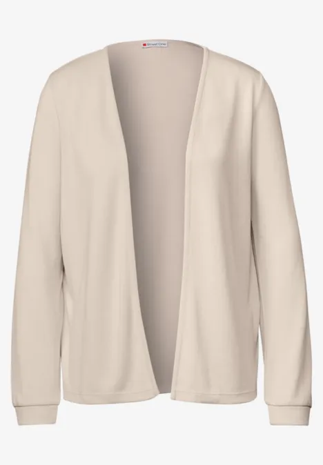 Veste ouverte smooth sand beige