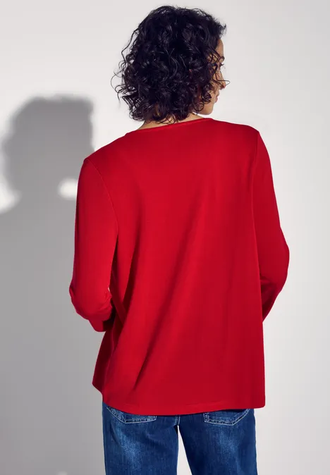 Offene Jacke glory red