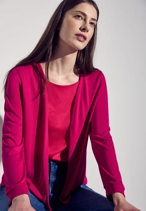 Offene Jacke juicy berry