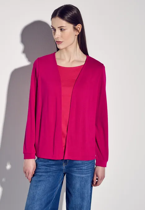 Offene Jacke juicy berry