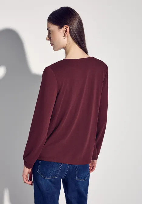 Offene Jacke dark cherry red