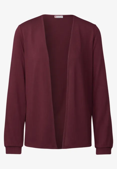 Offene Jacke dark cherry red