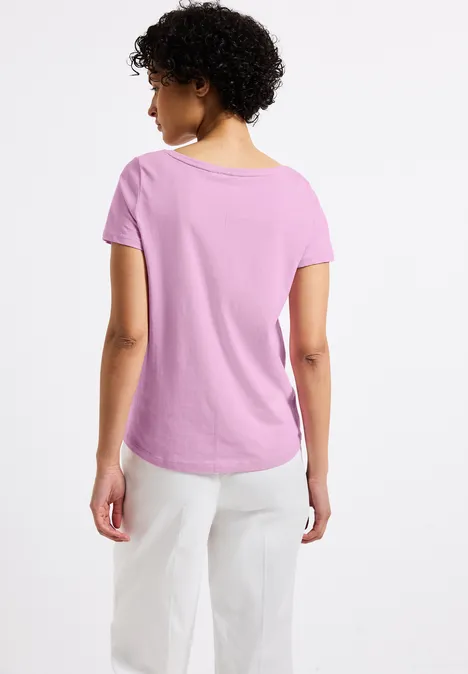 T-Shirt mit Folien-Print cherry blossom rose