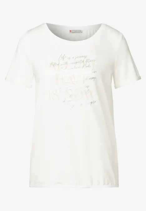 T-Shirt mit Print off white