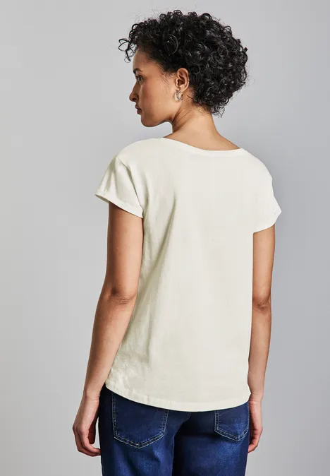 T-Shirt mit Print off white