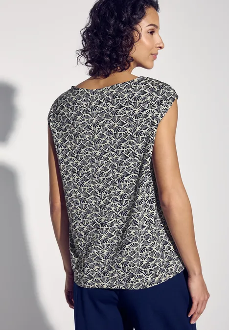 Bedrucktes Shirt deep blue