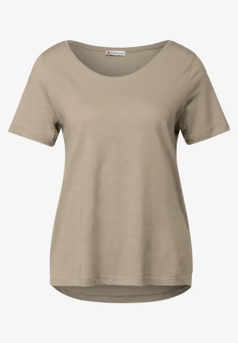 2er-Pack V-Neck T-Shirt off white/safari beige