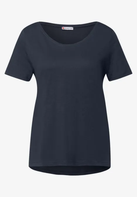 2er-Pack V-Neck T-Shirt deep blue/dark cherry red