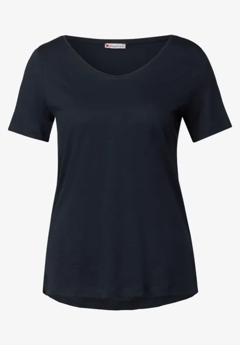 2er-Pack V-Neck T-Shirt deep blue/viola lilac