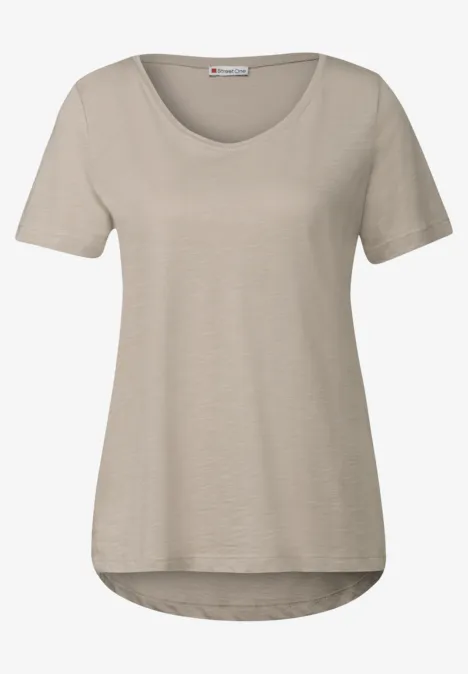 2er-Pack V-Neck T-Shirt deepwater blue/morning beige