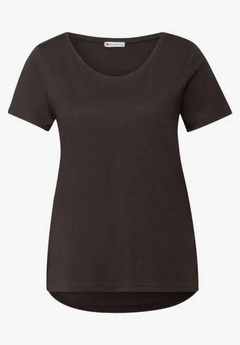 2er-Pack V-Neck T-Shirt faded rose/deep roast brown