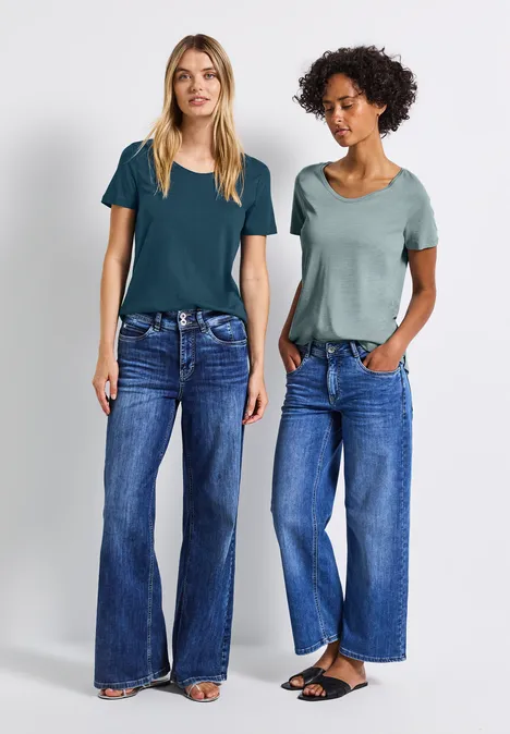 2er-Pack V-Neck T-Shirt tide blue/arona blue
