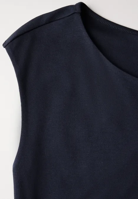 Shirt mit U-Boot-Ausschnitt deep blue