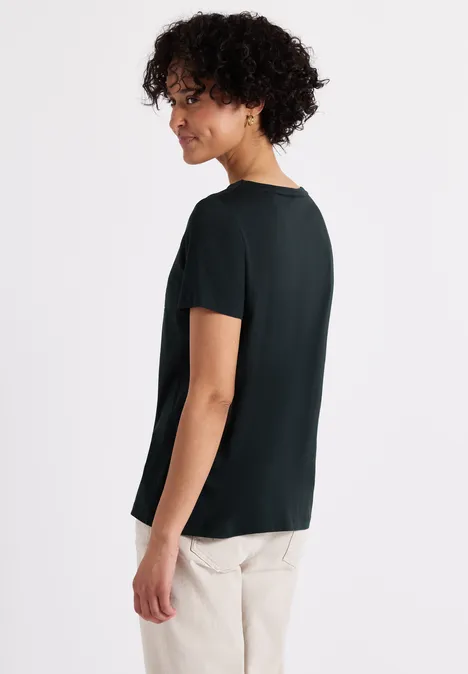 Shirt mit Wording Artwork pine grove green