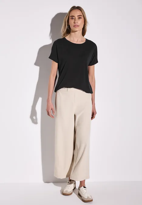 Shirt in Unifarbe Black