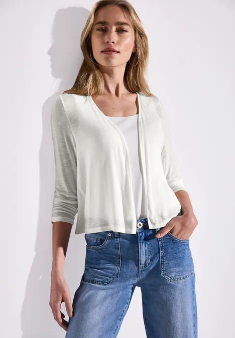 Offene Jacke off white