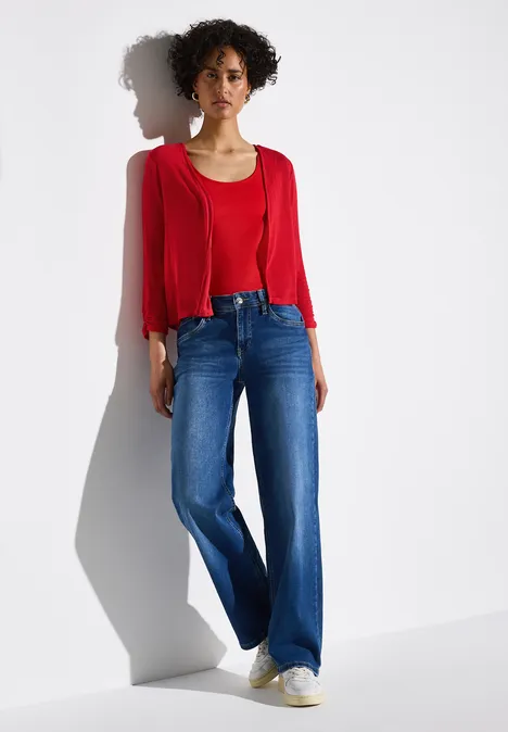 Offene Jacke glory red