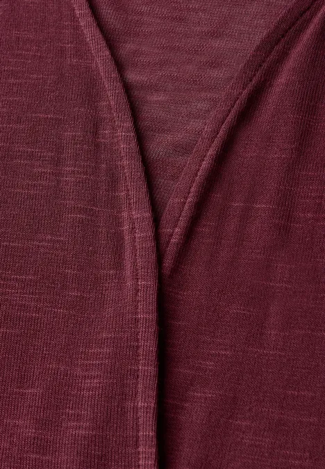 Offene Jacke dark cherry red
