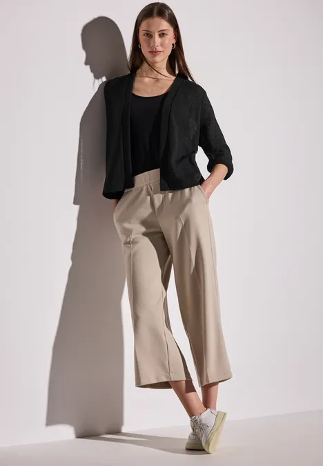 Offene Jacke Black