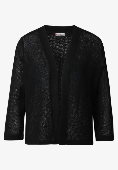 Offene Jacke Black