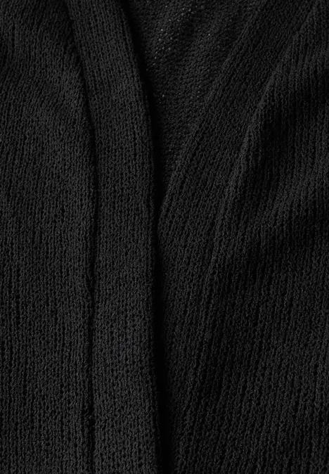Offene Jacke Black