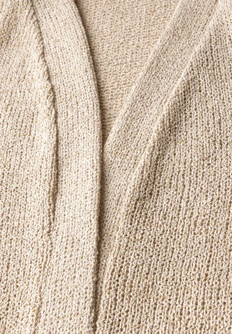 Offene Jacke moonstone sand