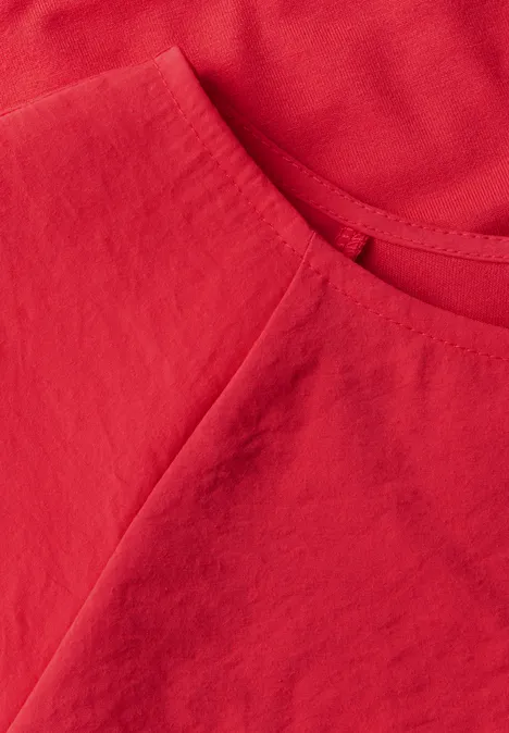Shirt mit Tunnelzug glory red