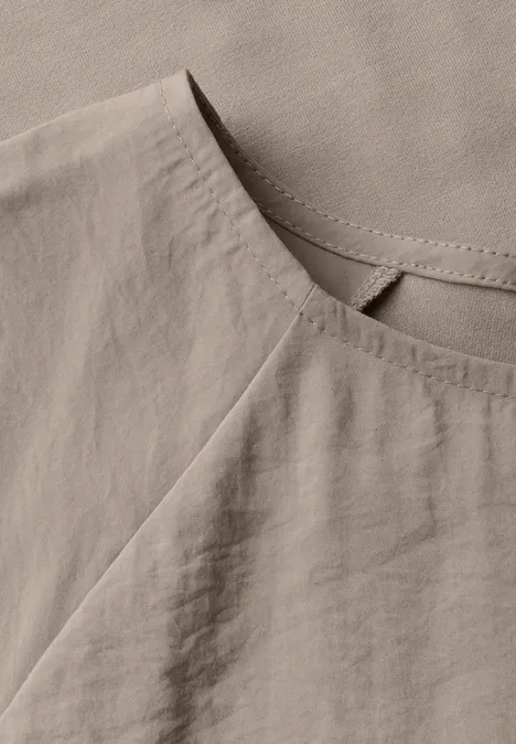 Shirt mit Tunnelzug vintage stone