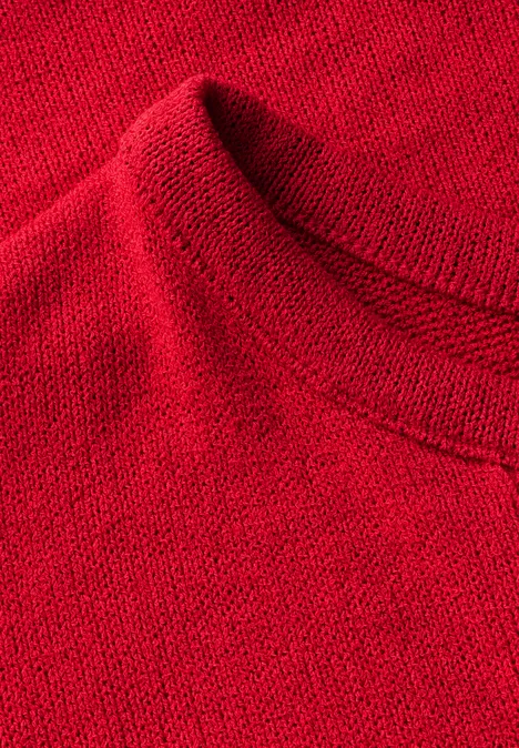 Strick-Look Shirt glory red