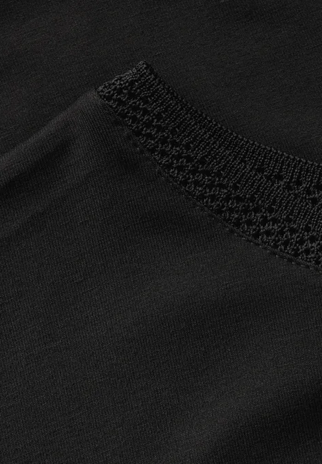 Shirt mit Dekortape Black