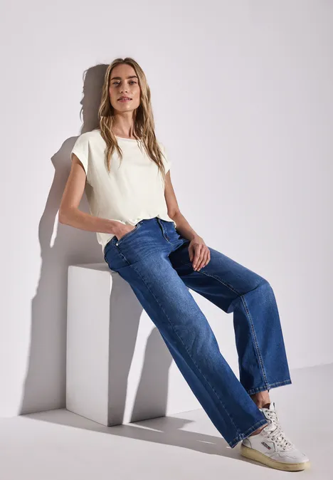 Shirt mit Dekortape off white