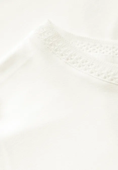 Shirt mit Dekortape off white
