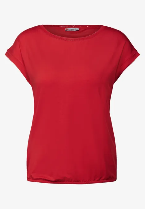 Shirt mit Dekortape glory red