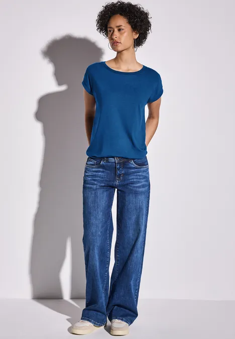 Shirt mit Dekortape dodger blue