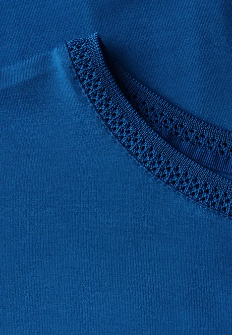 Shirt mit Dekortape dodger blue