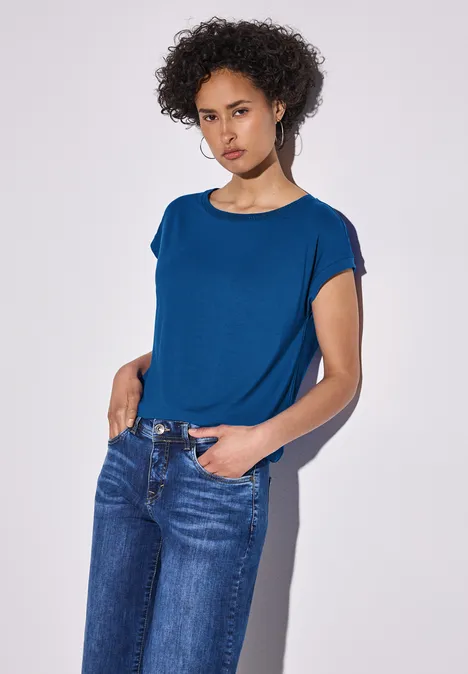 Shirt mit Dekortape dodger blue