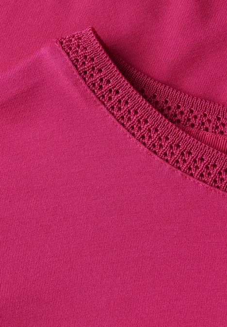 Shirt mit Dekortape juicy berry