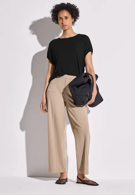 Shirt in Unifarbe Black