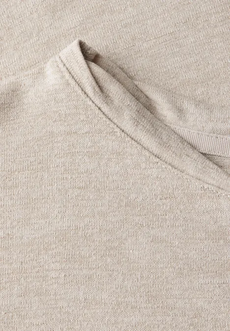 Leinen-Look Shirt moonstone sand