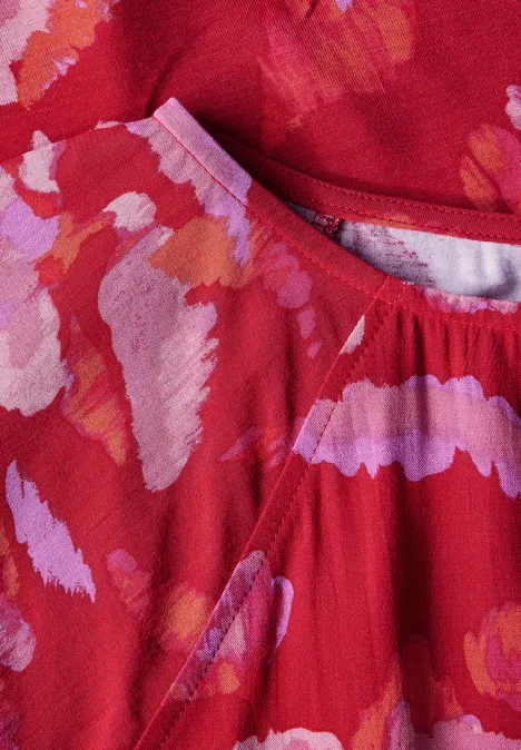 Gemustertes Shirt glory red