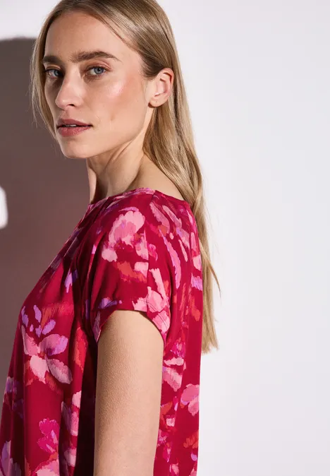 Gemustertes Shirt glory red