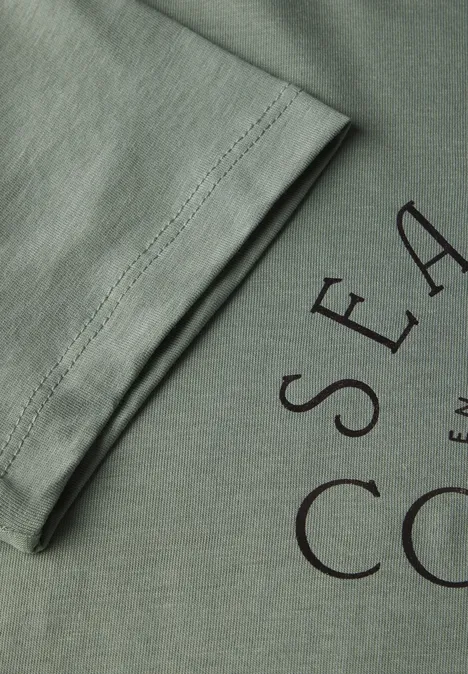 T-Shirt mit Wording dune green