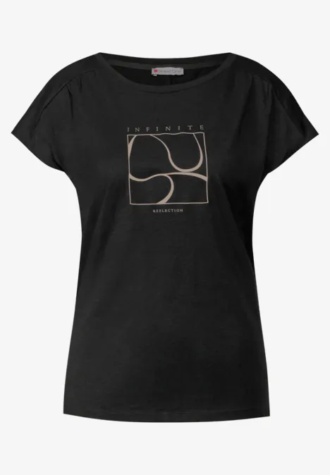 Shirt mit Print Black