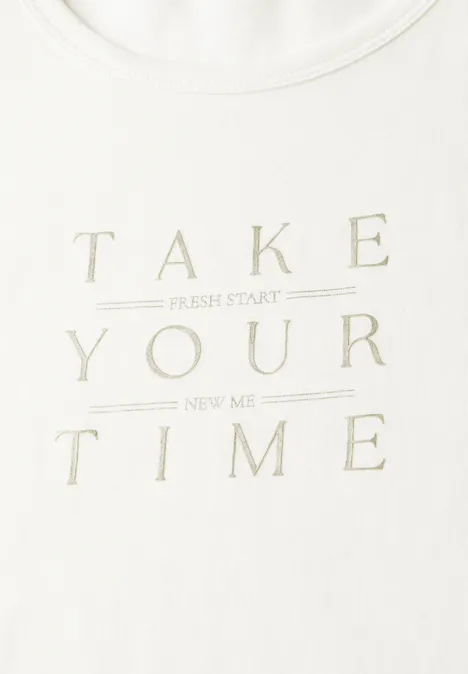 Shirt mit Wording off white